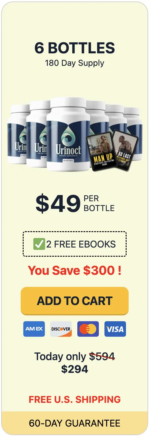 Urinoct 6 bottle pricing
